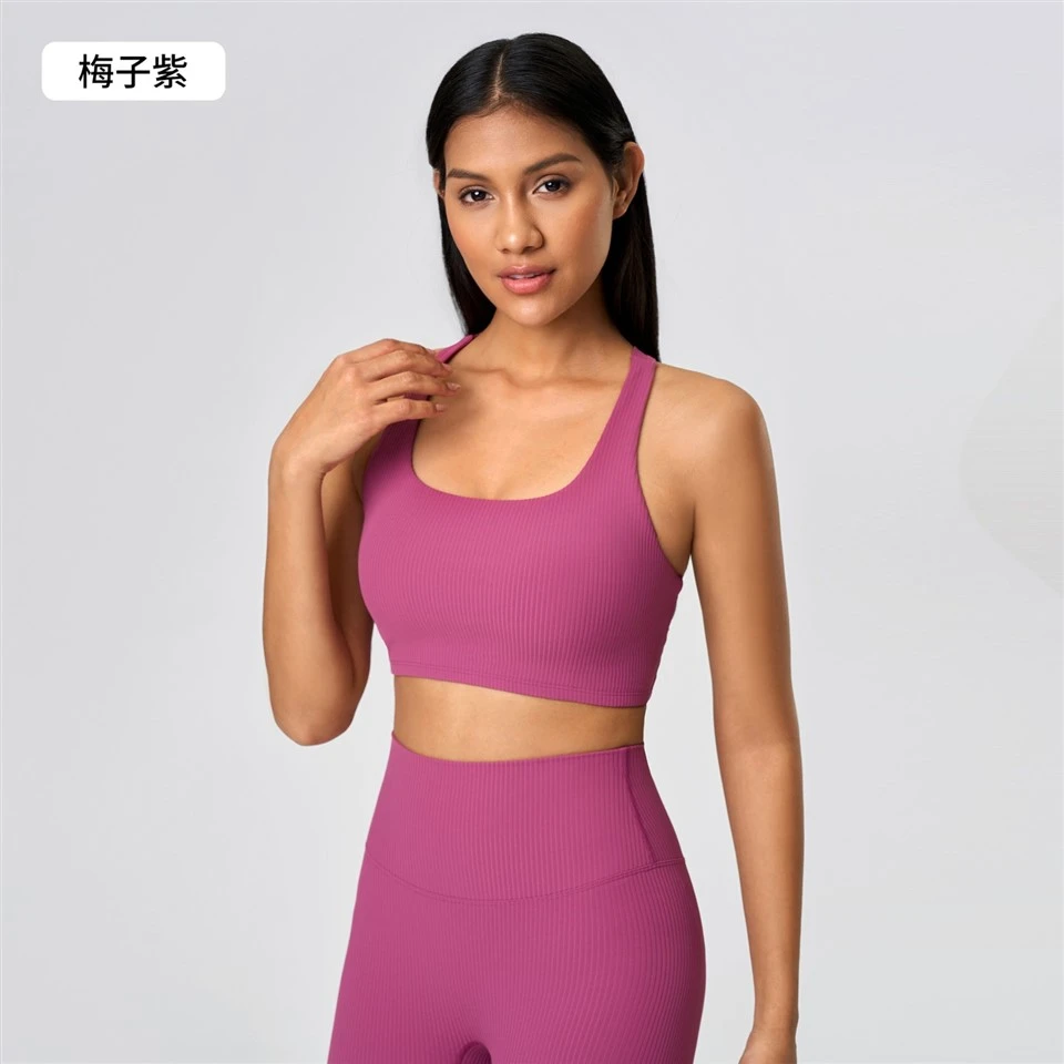 Crisscross Sports Bra High Waist Lift Support Yoga Tank For Intense Workouts
